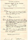 School Inspectors Report August 13, 1912 Rosedale school district 145 near Vandura, Kelso, Fairmede, Langbank Rural Municipality of Silverwood No. 123 at section 22 township 12 range 1 west of the 2nd meridian   